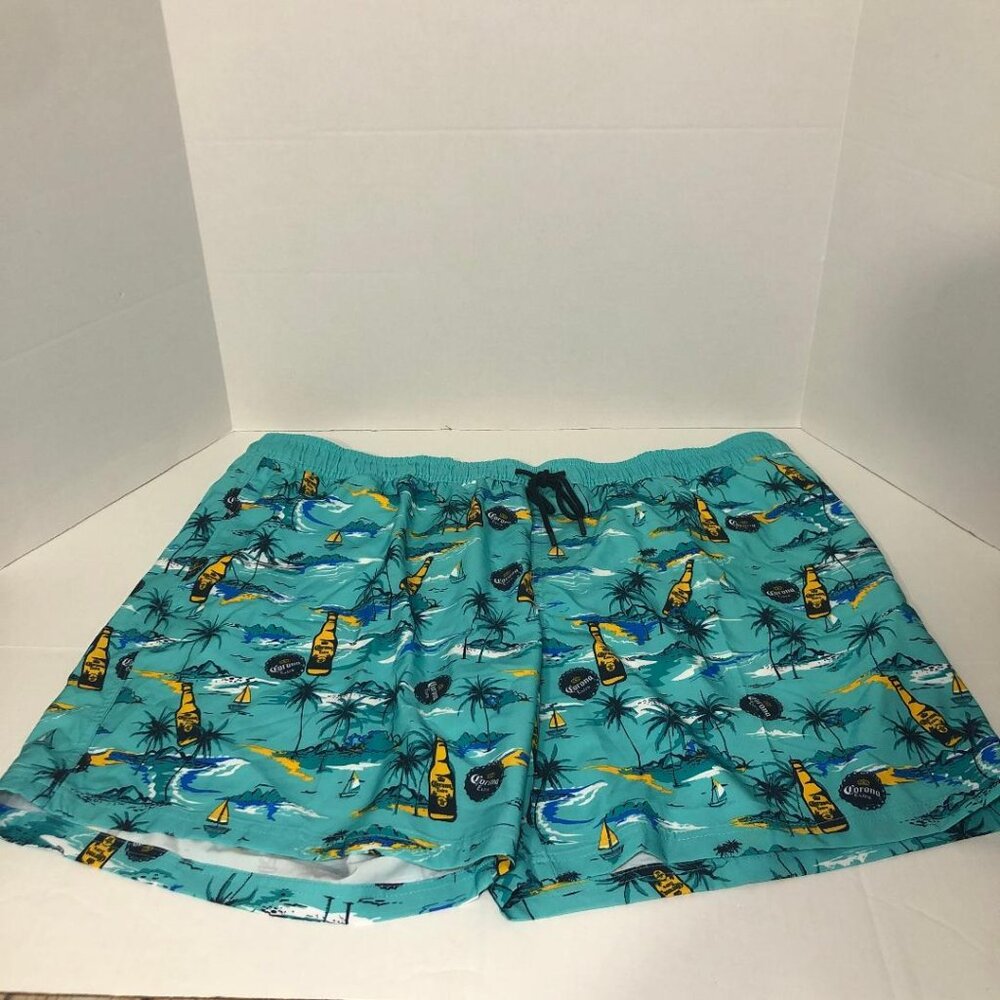 Corona Extra Board / Swim Shorts Size 2XL (44-46) Tropical Island Lined NEW
